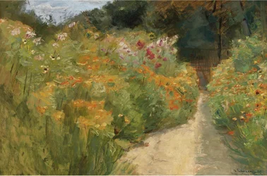 Virágzó évelők a wannseei kertben